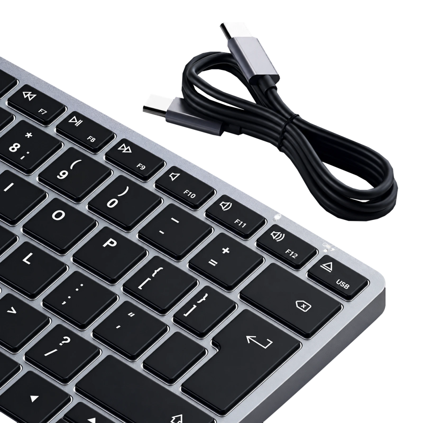 Satechi Slim X3, крупный план, кабель