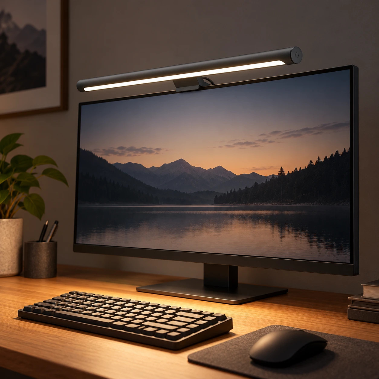 Интерьер Desk Setup — Xiaomi Mi Computer Monitor Light Bar 1S · 1:1