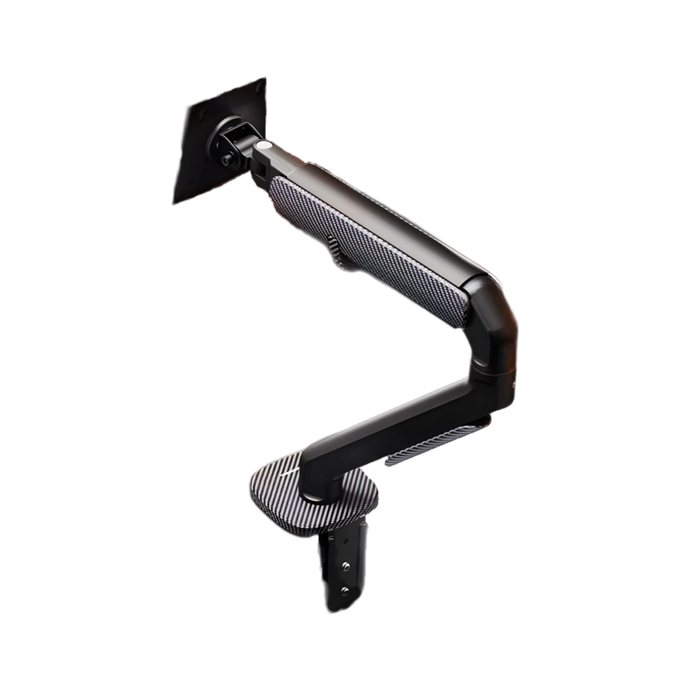 Humanmotion T6-1C Single Monitor Arm, вид спереди под углом