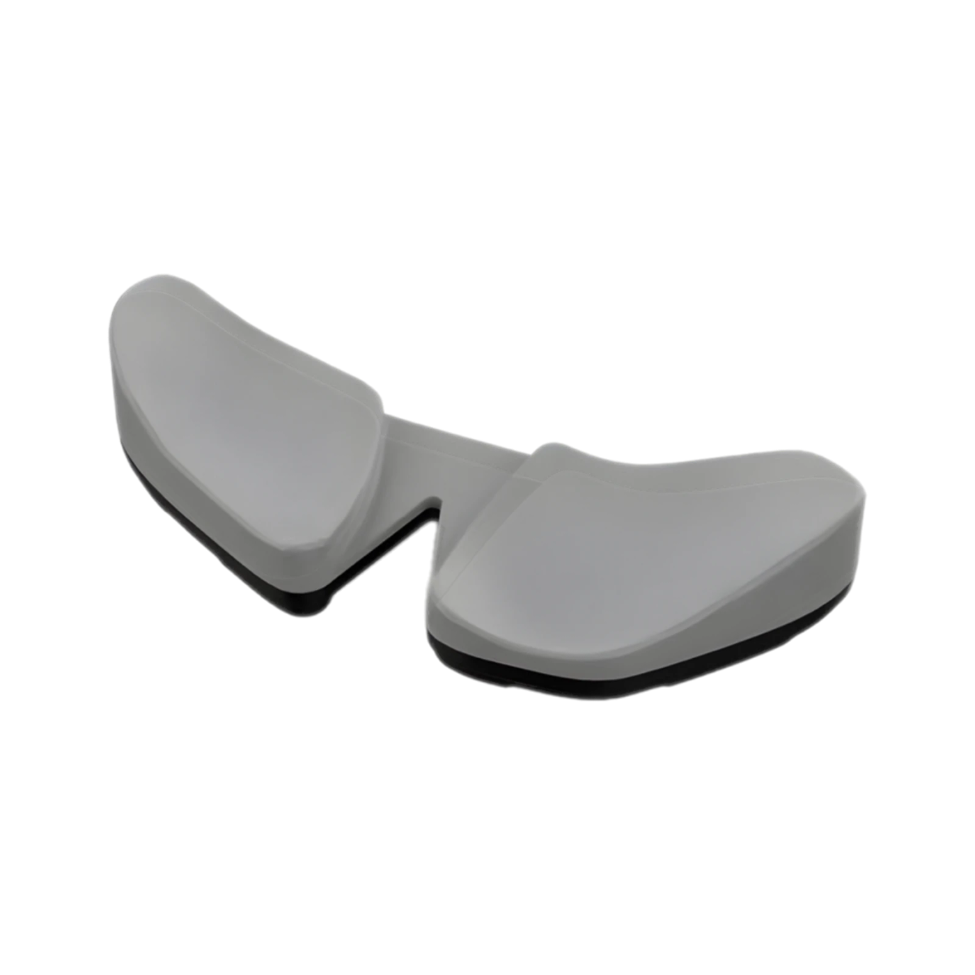 Silicon Mouse Pad, цвет серый, вид спереди под углом